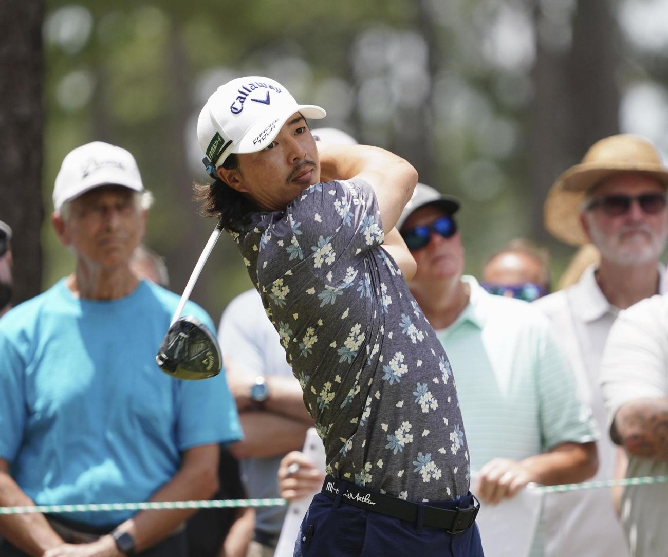 練習ラウンドで最終調整する石川遼＝パインハースト・リゾート（共同）