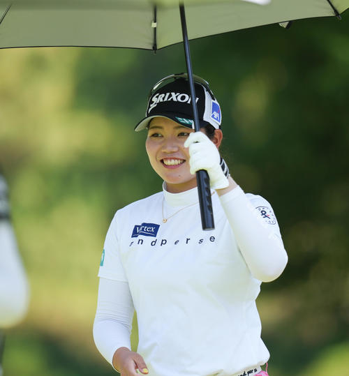 1番、移動する桜井（撮影・鈴木みどり）