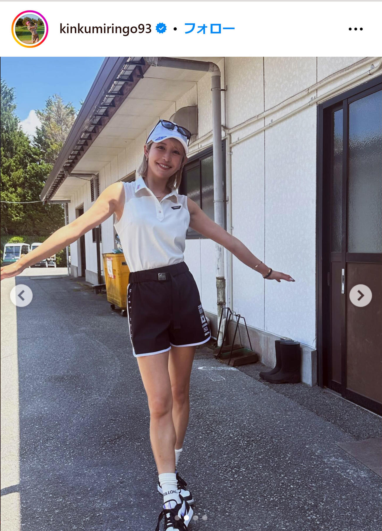 金田久美子の公式インスタグラムから