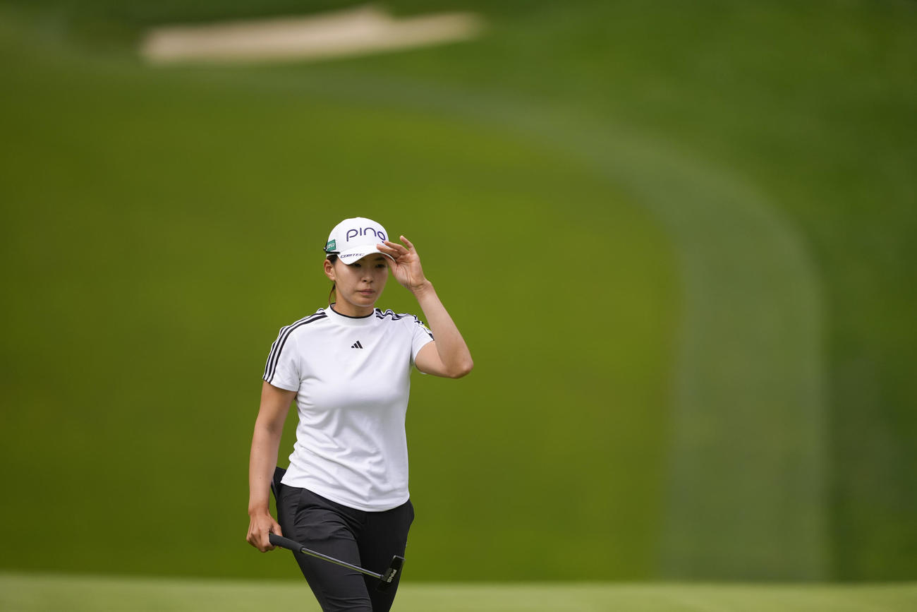 全米女子プロ選手権第3日　16番ホールを終えた渋野日向子（AP）