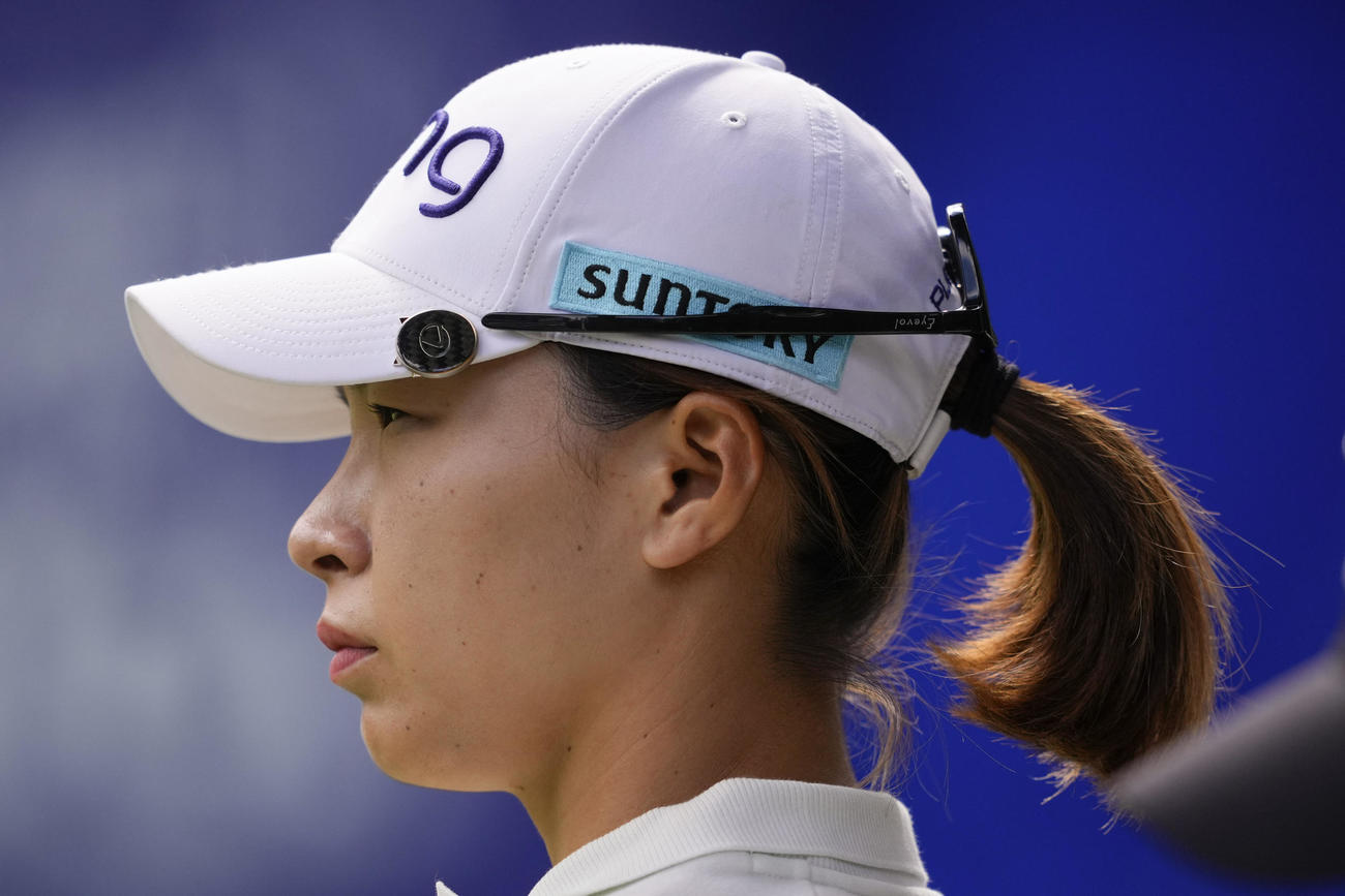 全米女子プロ選手権最終日、2番で出番を待つ渋野日向子（AP）