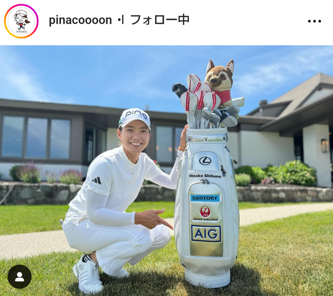 渋野日向子のインスタグラムから