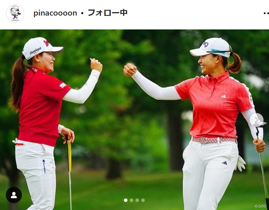 渋野日向子のインスタグラムから