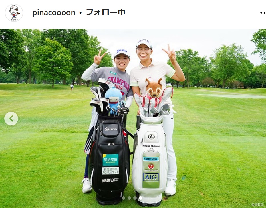渋野日向子のインスタグラムから