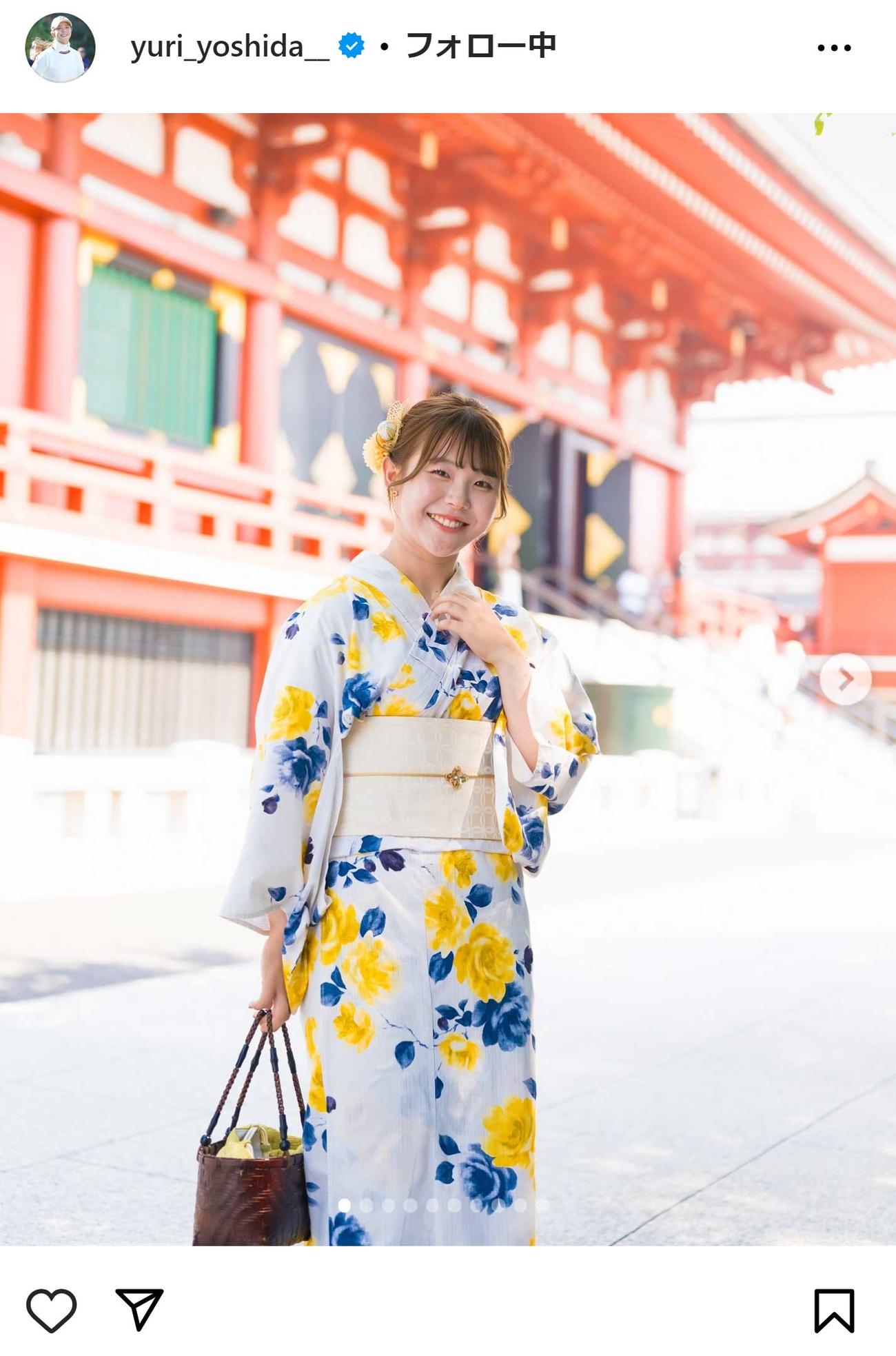 吉田優利のインスタグラムから