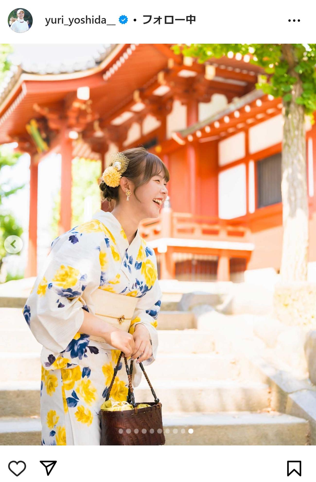 吉田優利のインスタグラムから