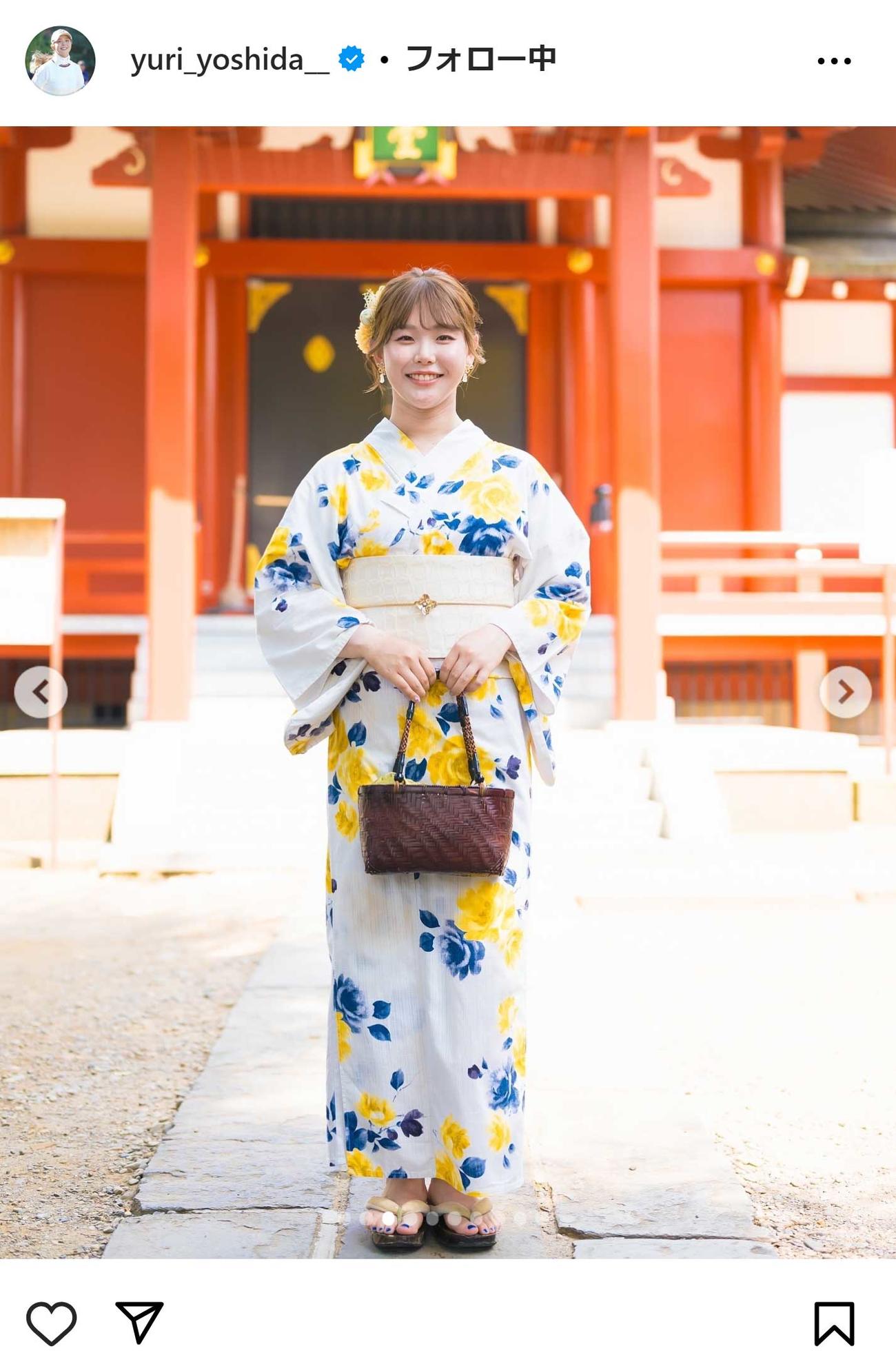 吉田優利のインスタグラムから