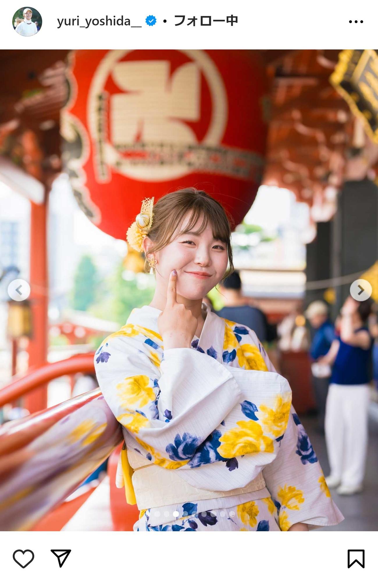 吉田優利のインスタグラムから