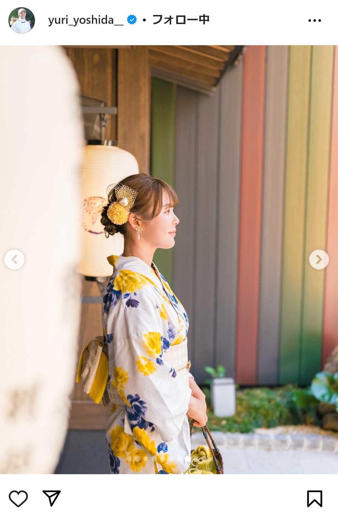 吉田優利のインスタグラムから