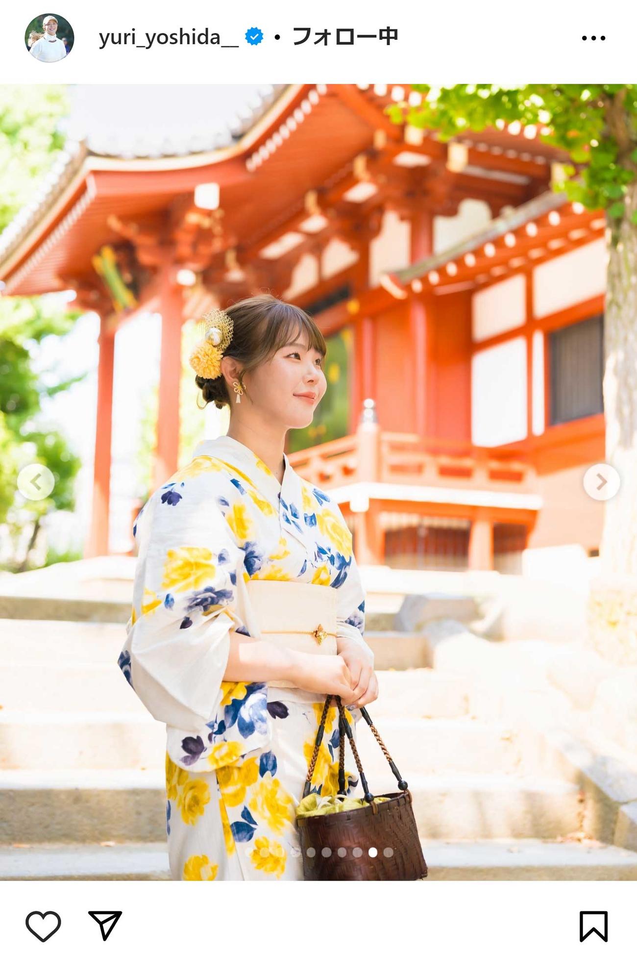 吉田優利のインスタグラムから