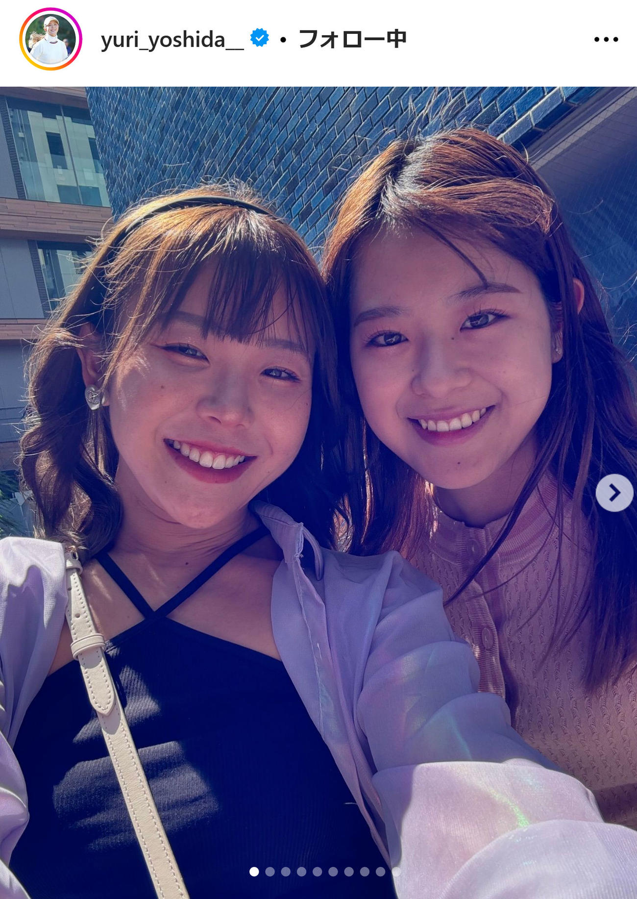 吉田優利インスタグラムから