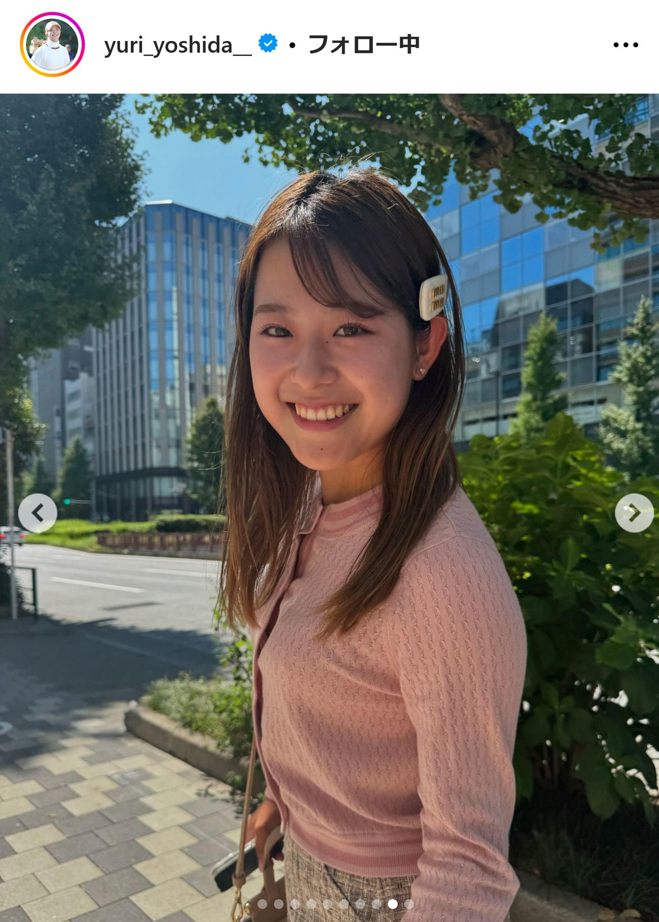 吉田優利インスタグラムから