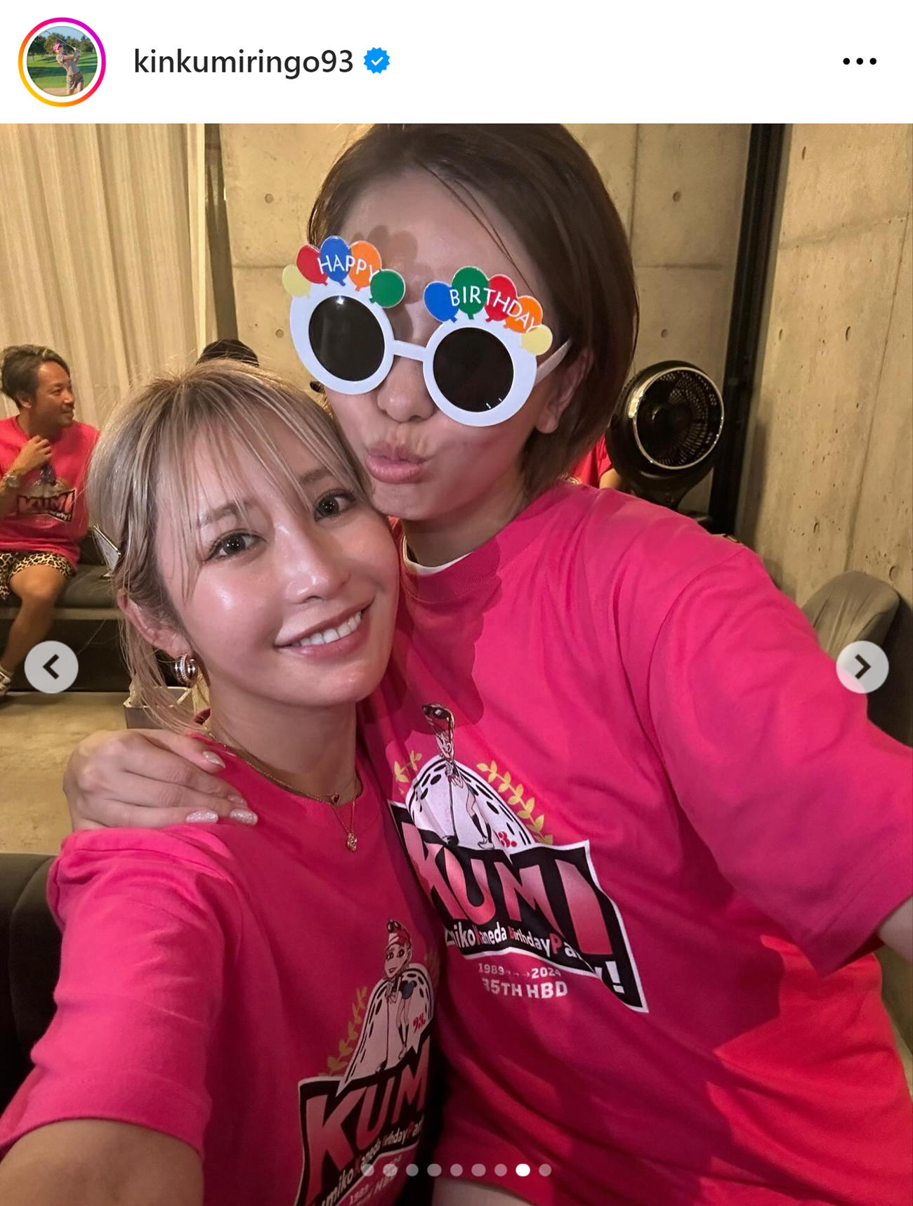 金田久美子のインスタグラムから