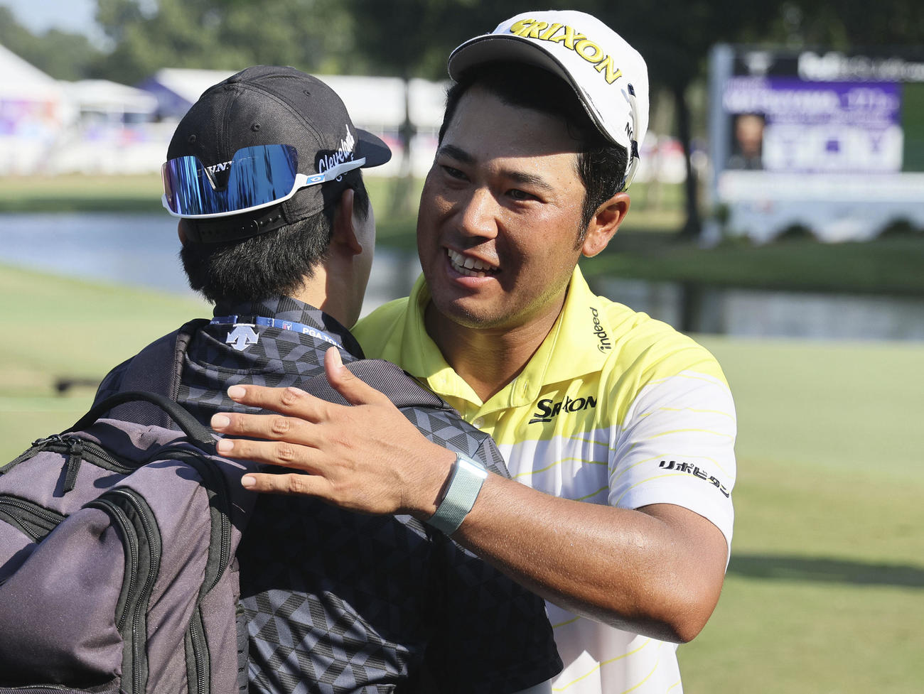 フェデックス・セントジュード選手権最終日　通算17アンダーで優勝し笑顔を見せる松山英樹（ゲッティ＝共同）