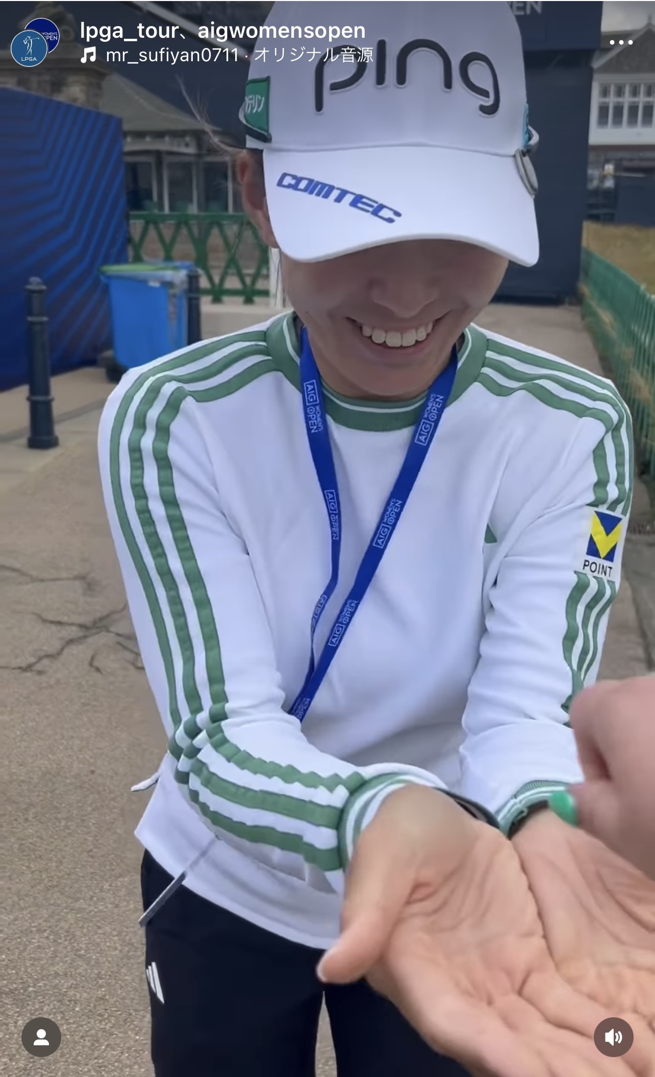 AIG全英女子オープンの公式インスタグラムから