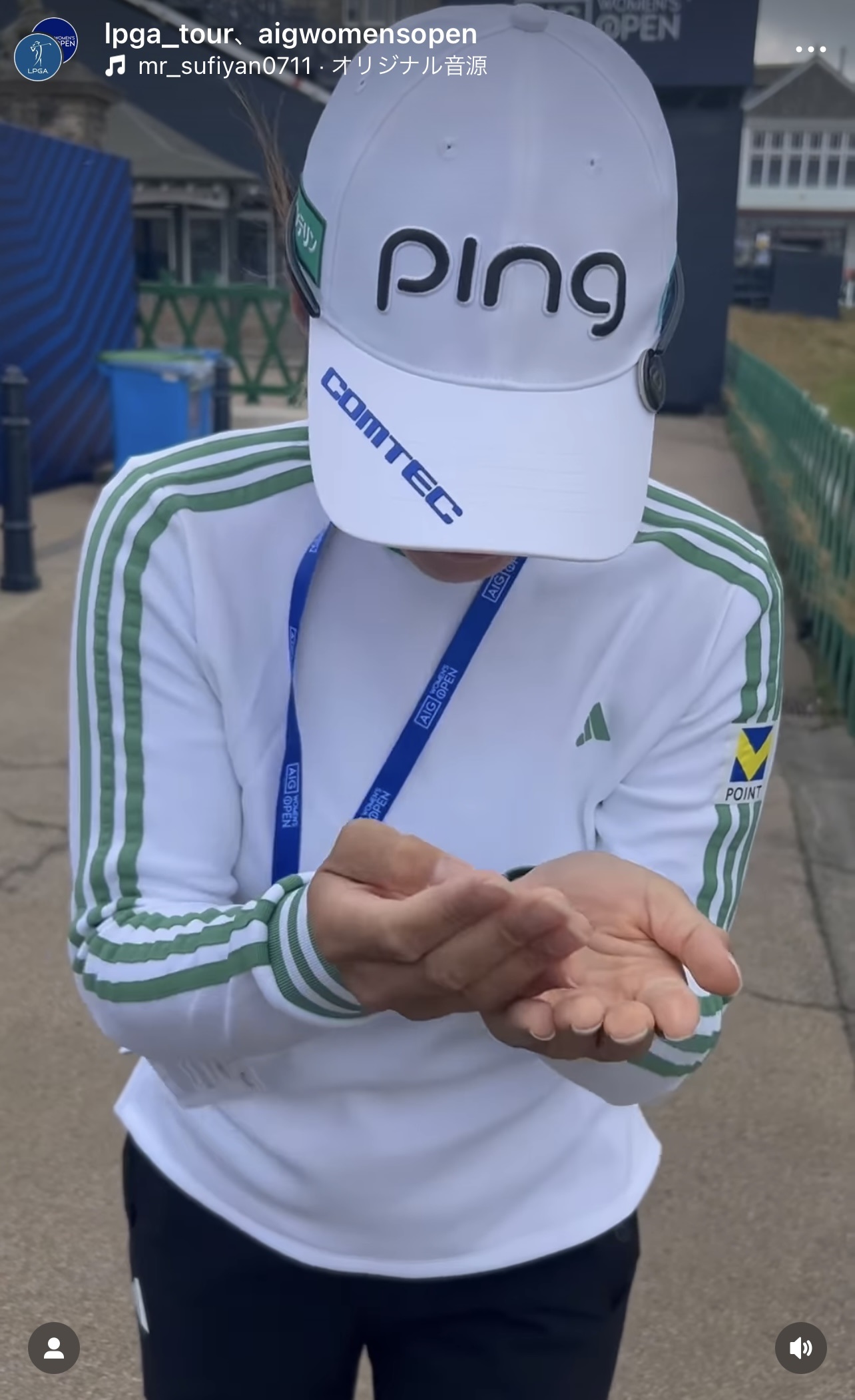 AIG全英女子オープンの公式インスタグラムから
