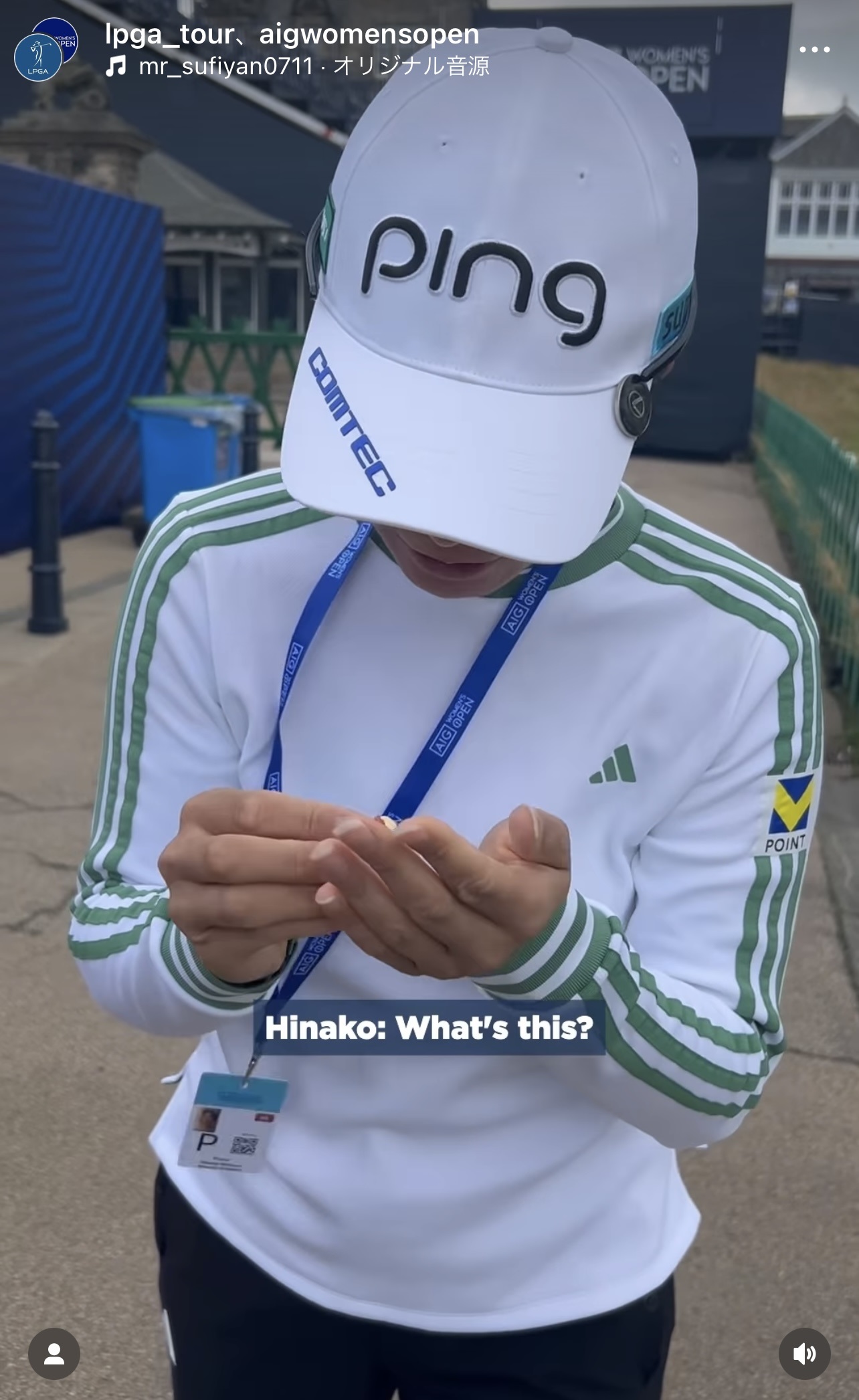 AIG全英女子オープンの公式インスタグラムから