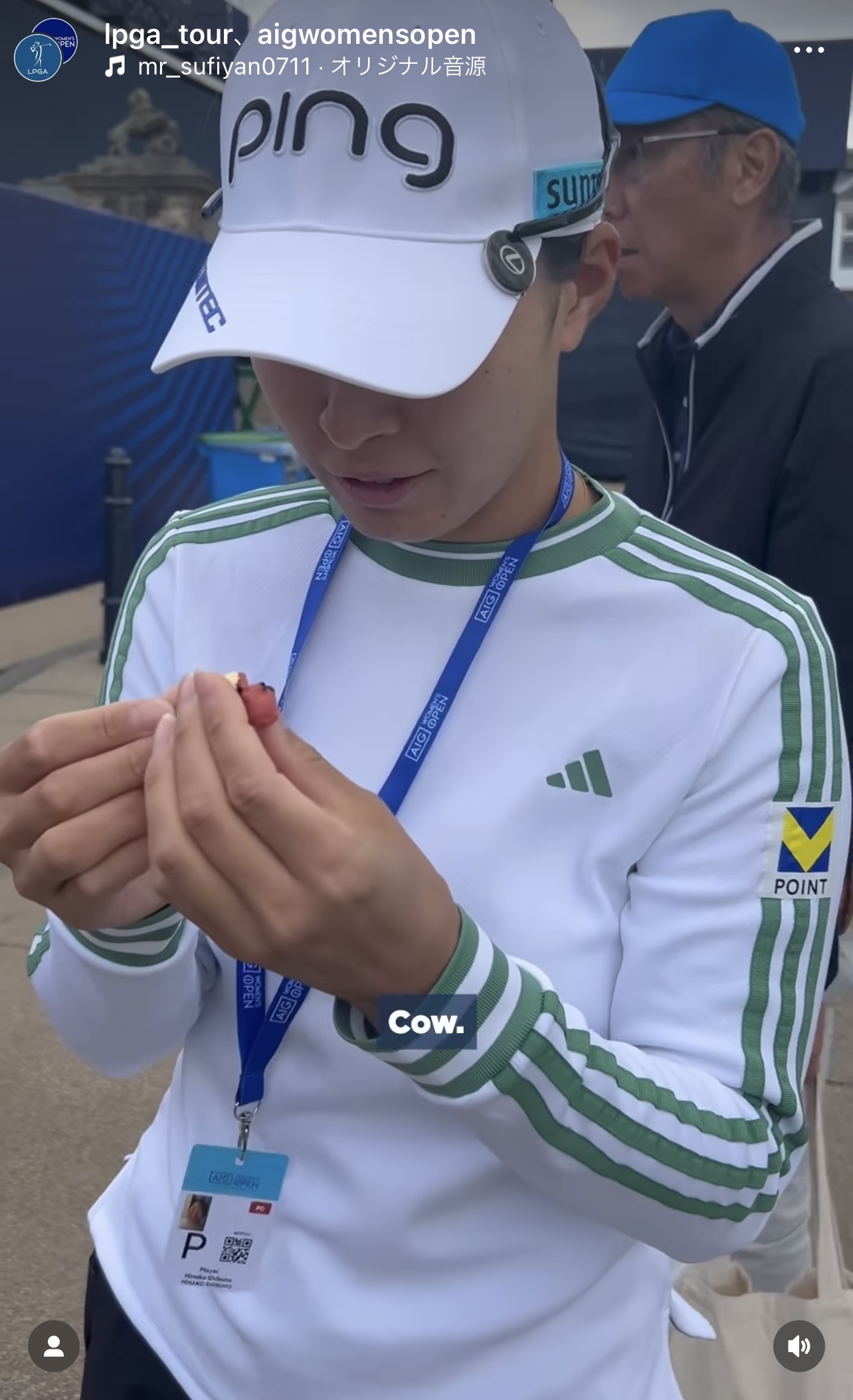 AIG全英女子オープンの公式インスタグラムから