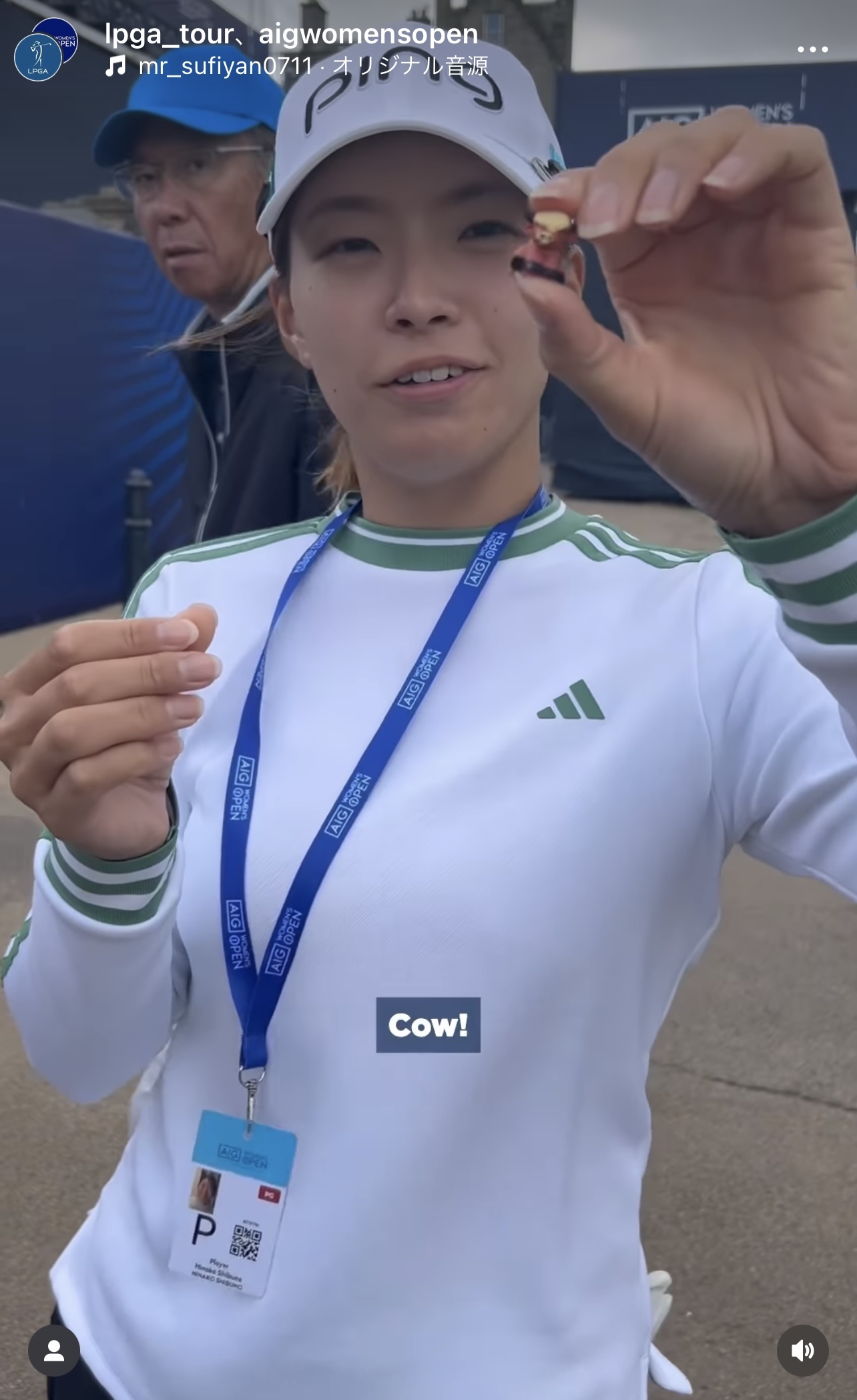 AIG全英女子オープンの公式インスタグラムから