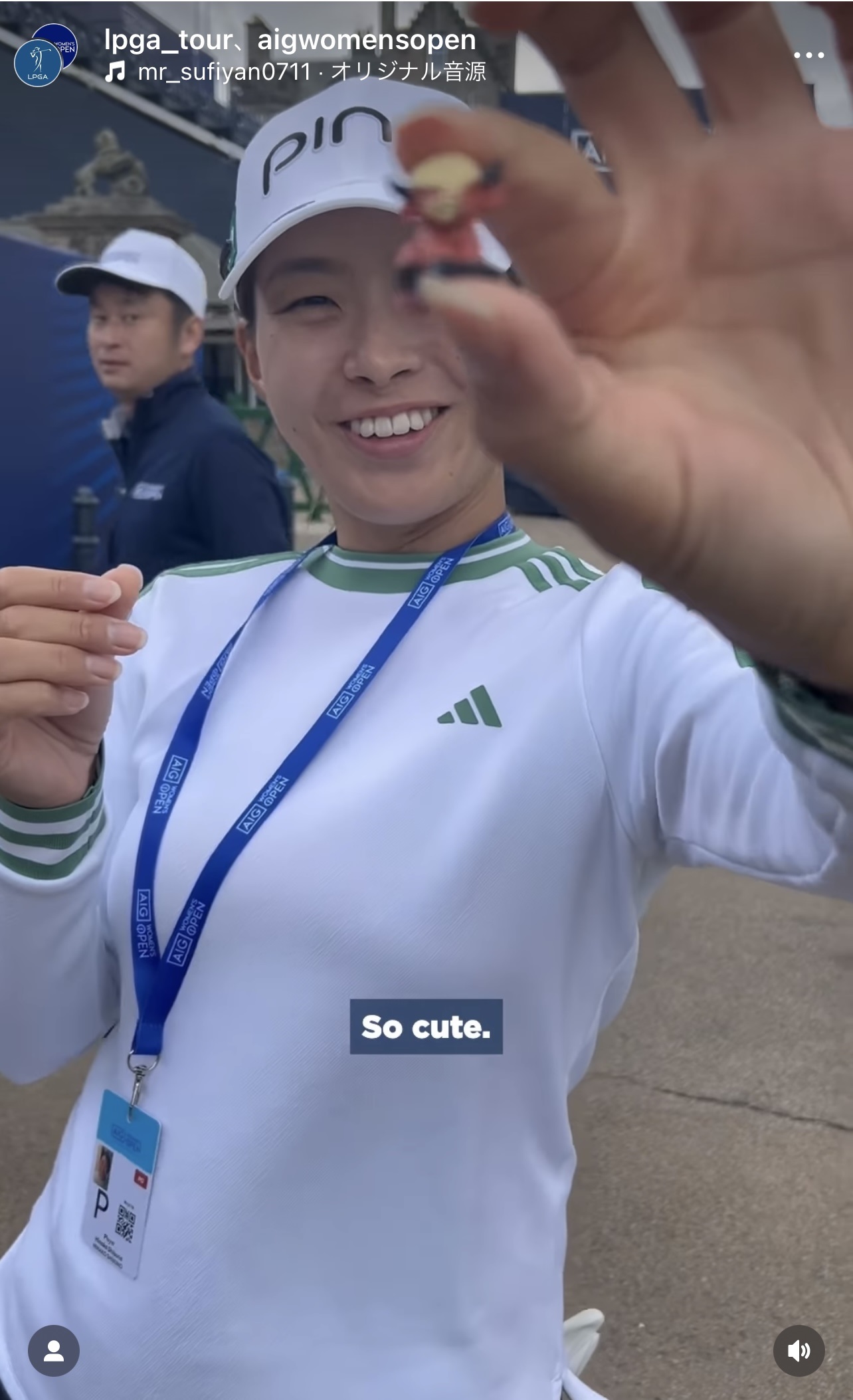 AIG全英女子オープンの公式インスタグラムから