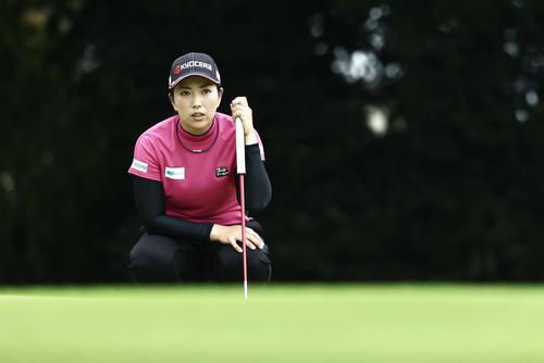 4番、ラインを読む笠（撮影・河田真司）