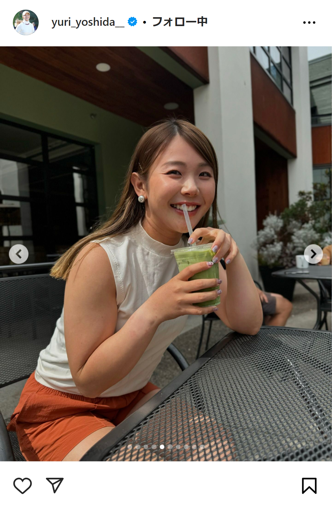 吉田優利のインスタグラムから