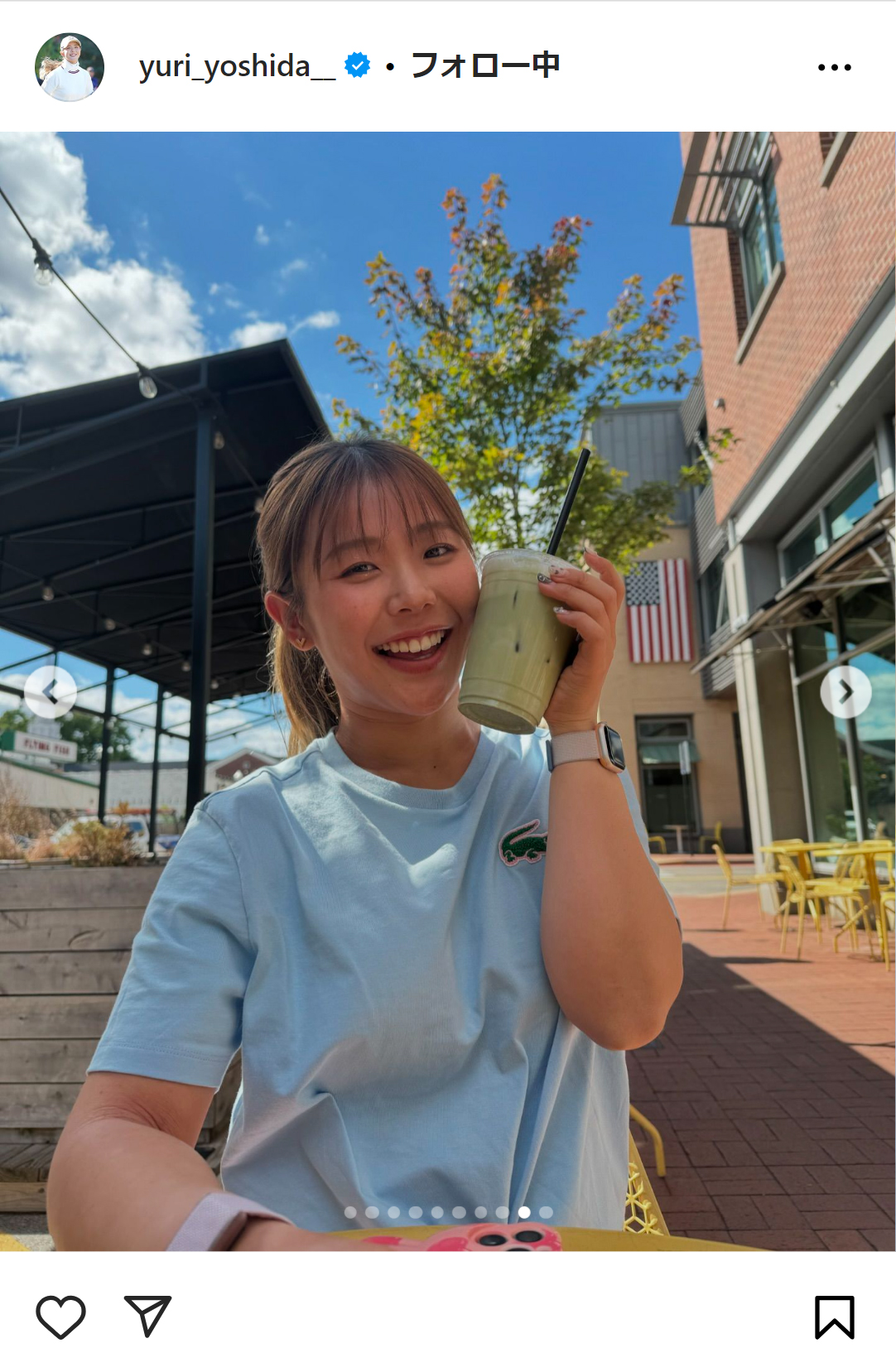 吉田優利のインスタグラムから