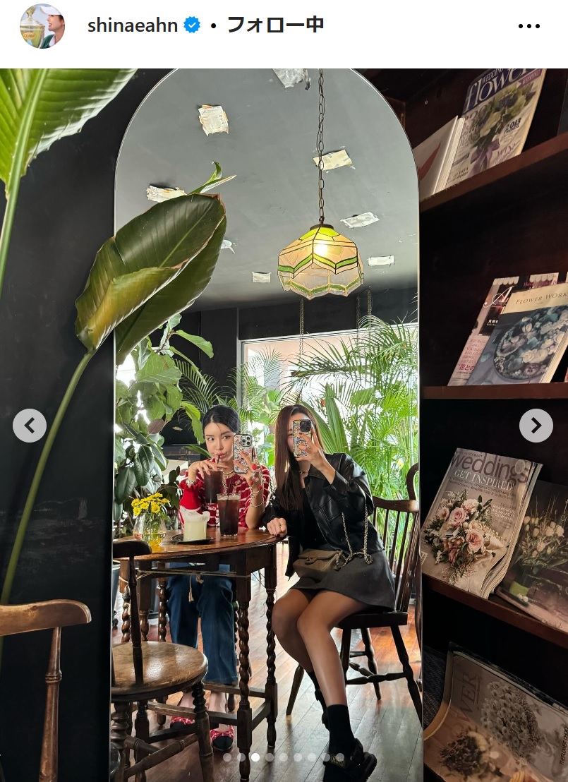 アン・シネのインスタグラムから