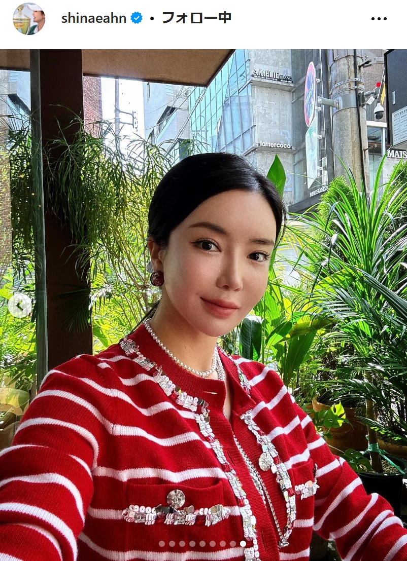 アン・シネのインスタグラムから