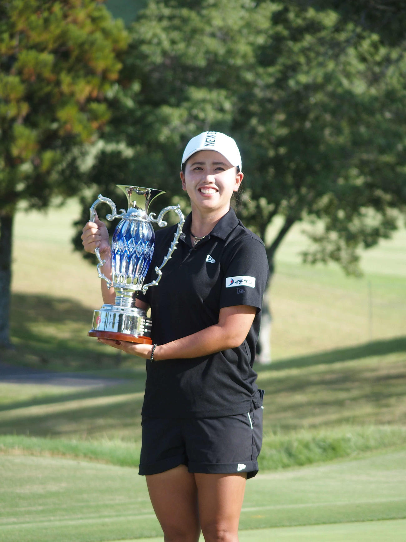 ECCレディースで優勝した山城奈々（撮影・永田淳）