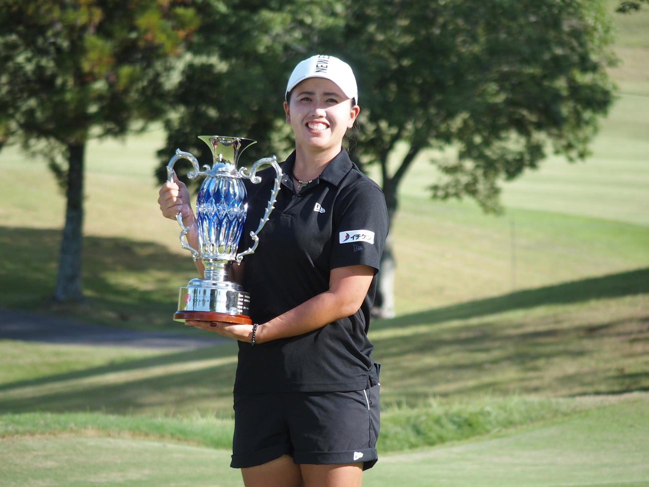 ECCレディースで優勝した山城奈々（撮影・永田淳）