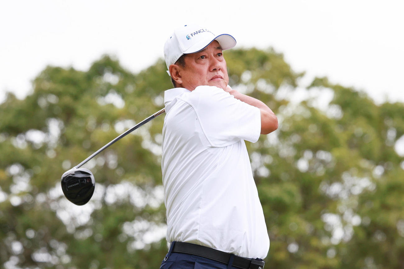 6年ぶりに参戦した原氏（C）PGA
