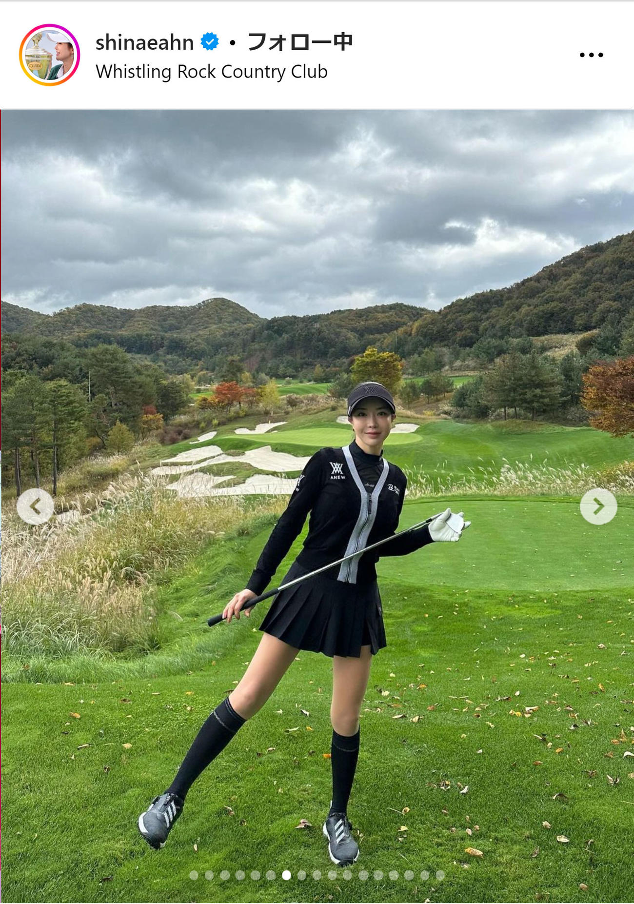 アン・シネさんのインスタグラムから