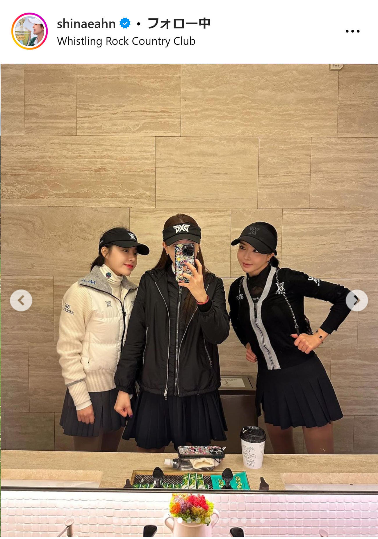 アン・シネさんのインスタグラムから