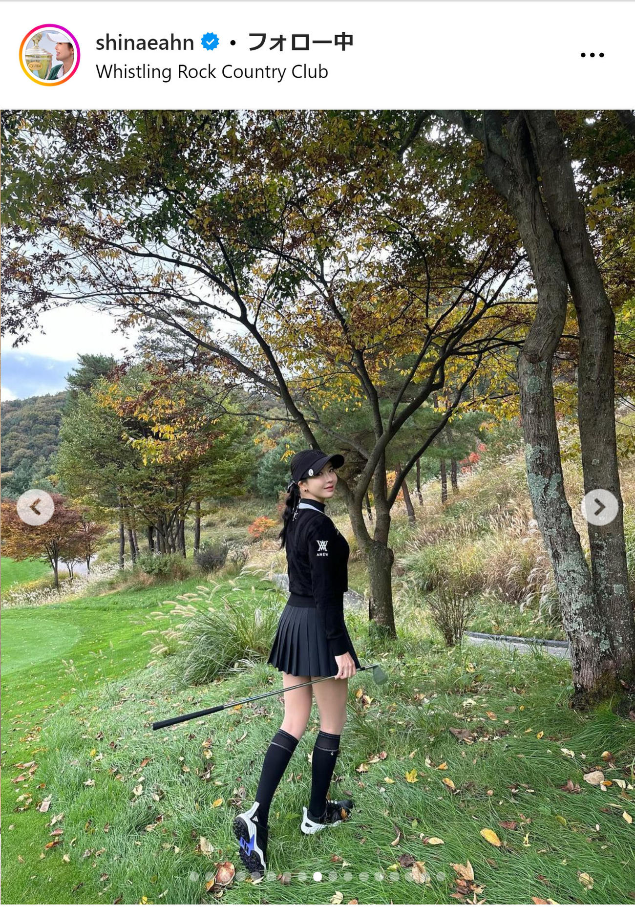 アン・シネさんのインスタグラムから