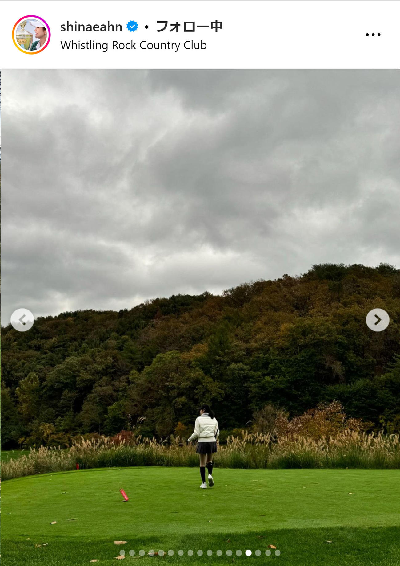 アン・シネさんのインスタグラムから