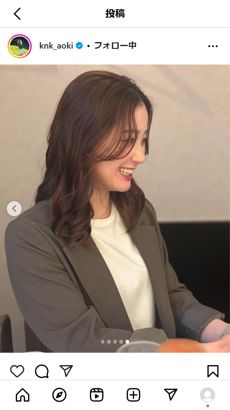 青木香奈子のインスタグラムから