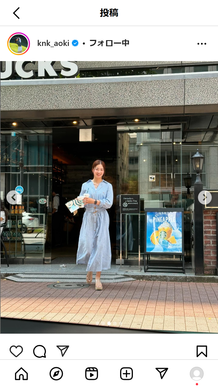 青木香奈子のインスタグラムから