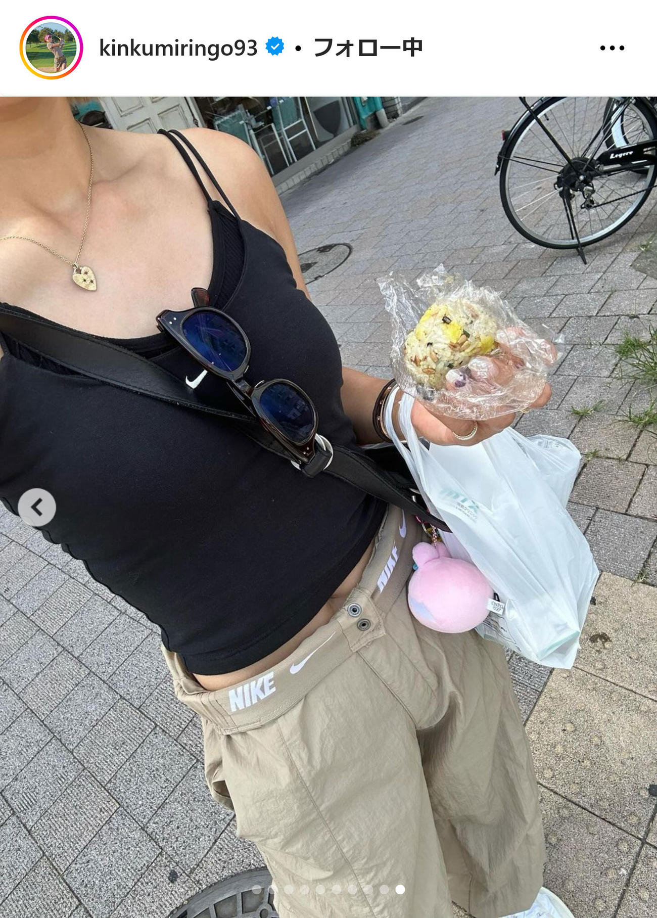 金田久美子インスタグラムから