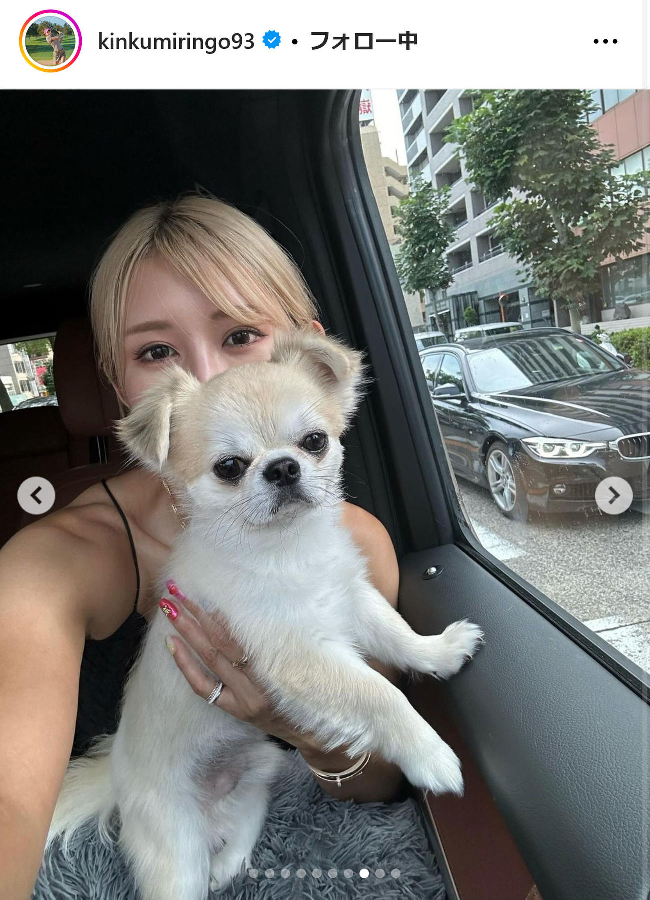 金田久美子インスタグラムから