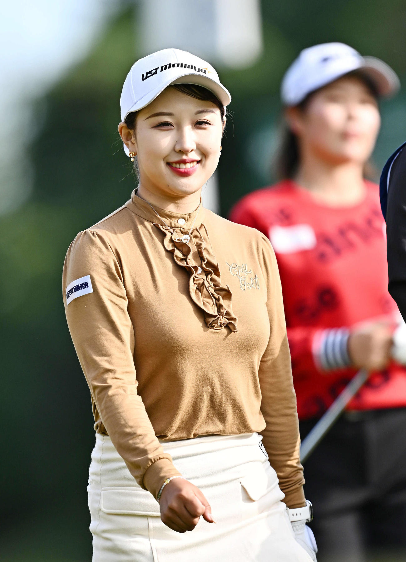 2番、ラウンドするリ・ハナ（撮影・滝沢徹郎）