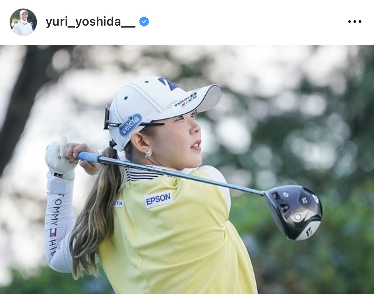 吉田優利のインスタグラムから