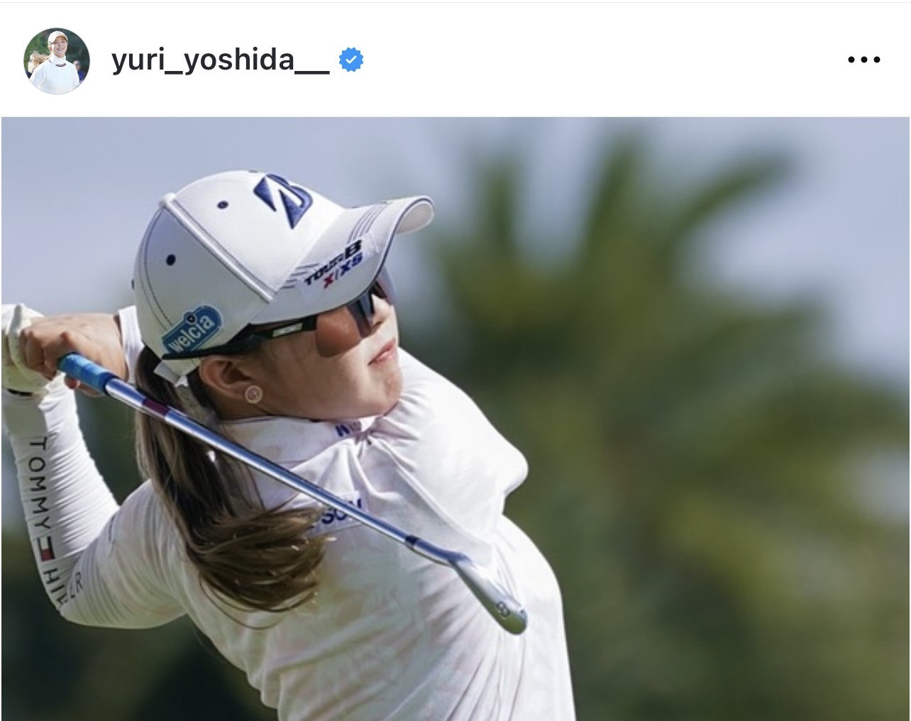 吉田優利のインスタグラムから