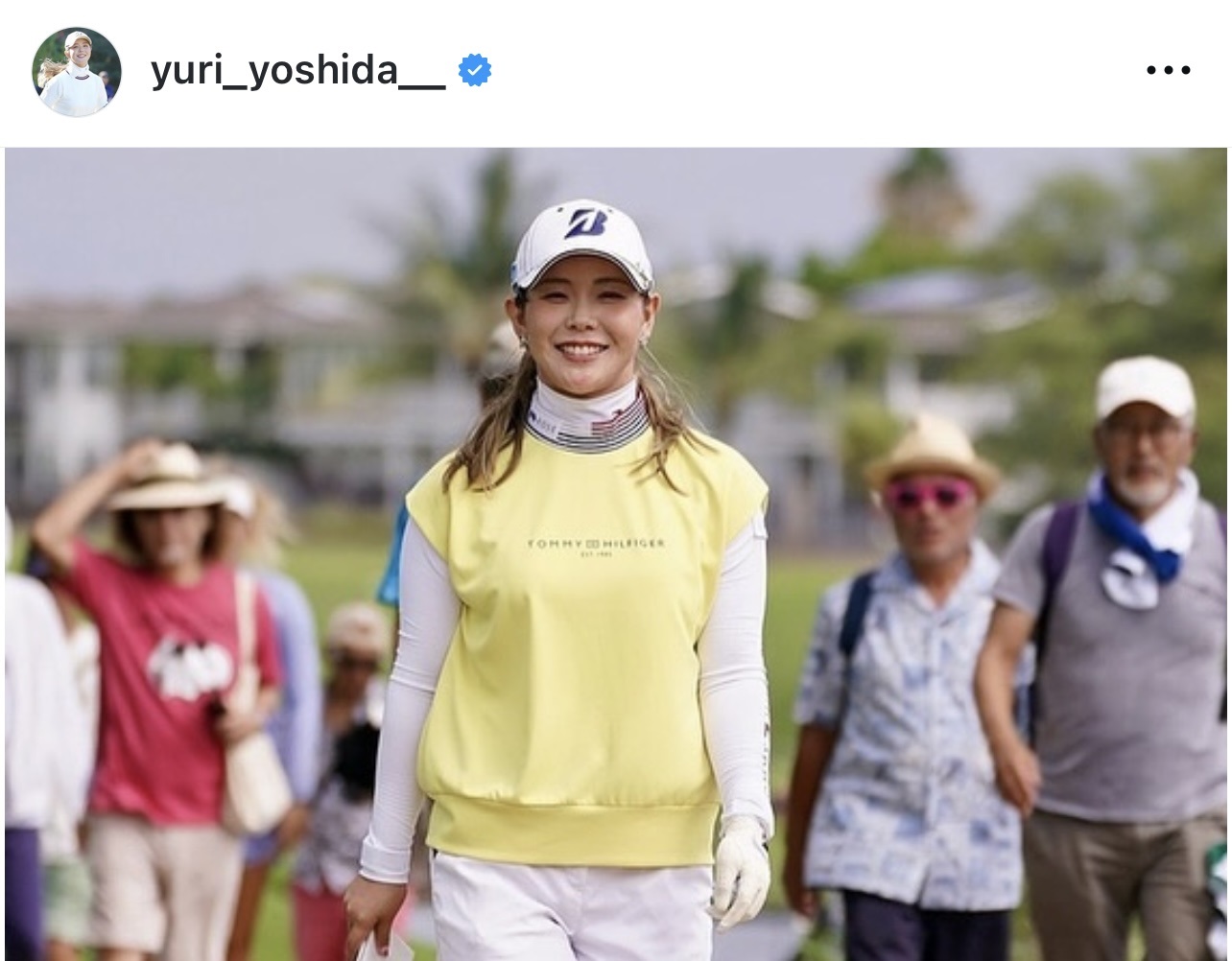 吉田優利のインスタグラムから