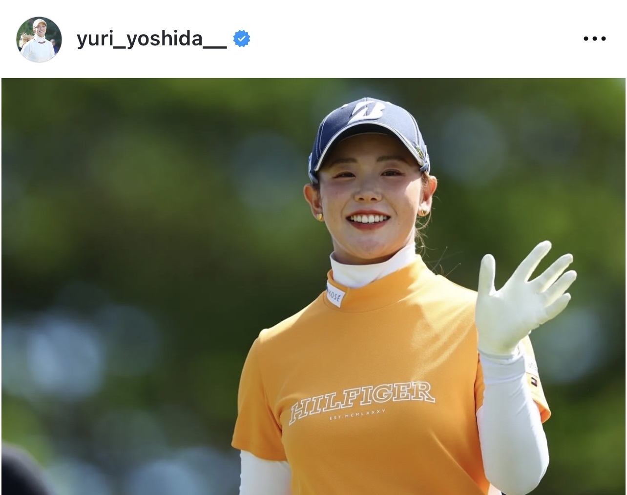 吉田優利のインスタグラムから