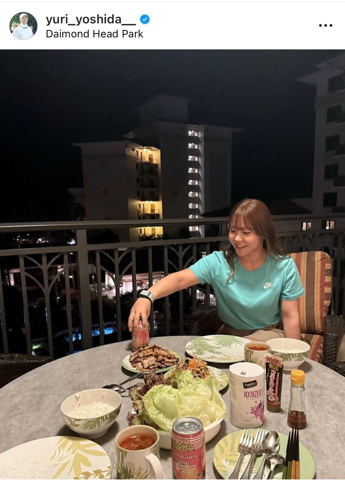 吉田優利のインスタグラムから