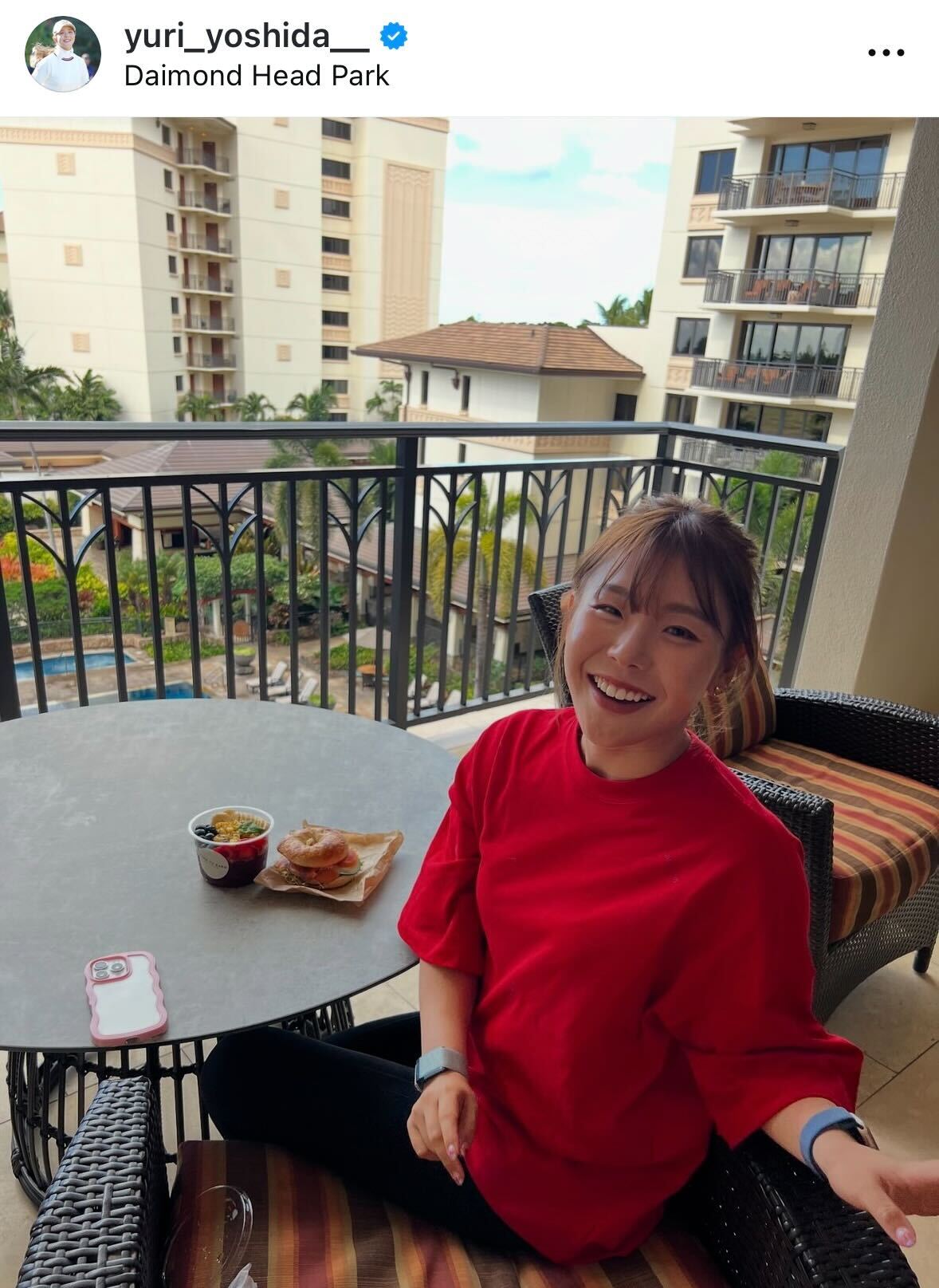 吉田優利のインスタグラムから