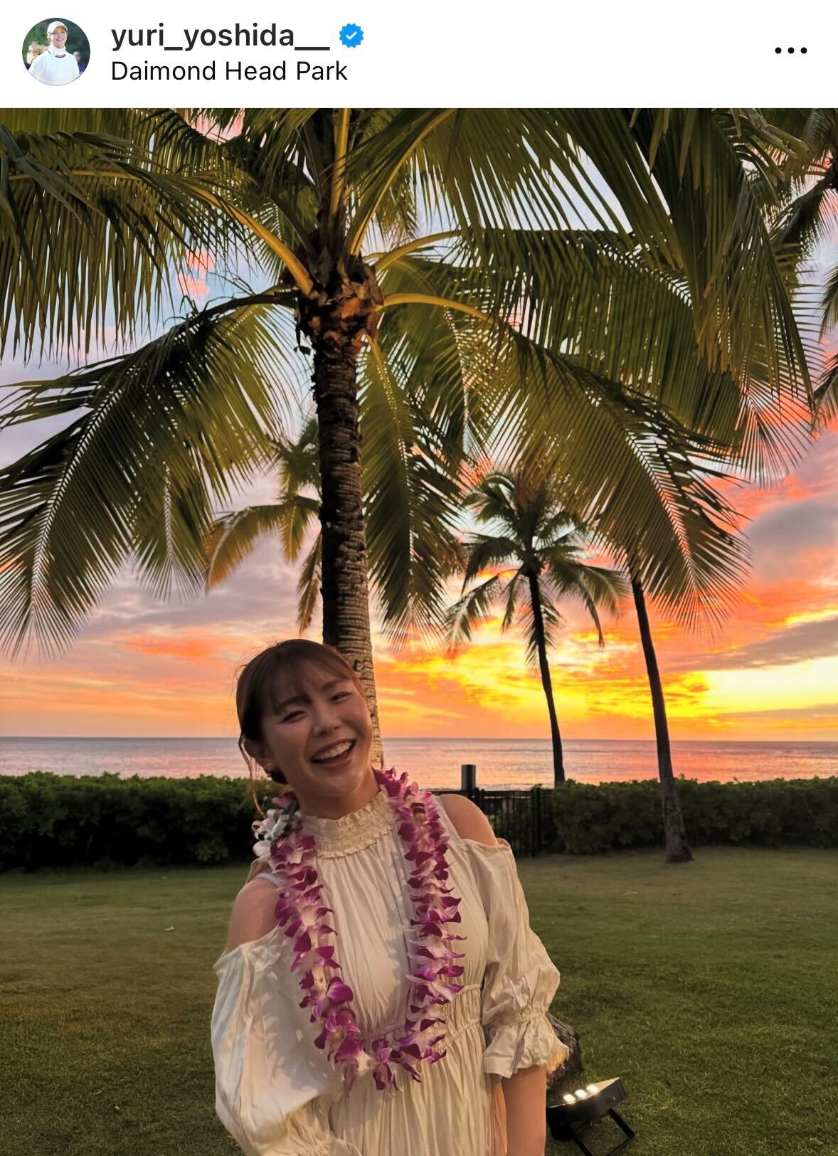 吉田優利のインスタグラムから