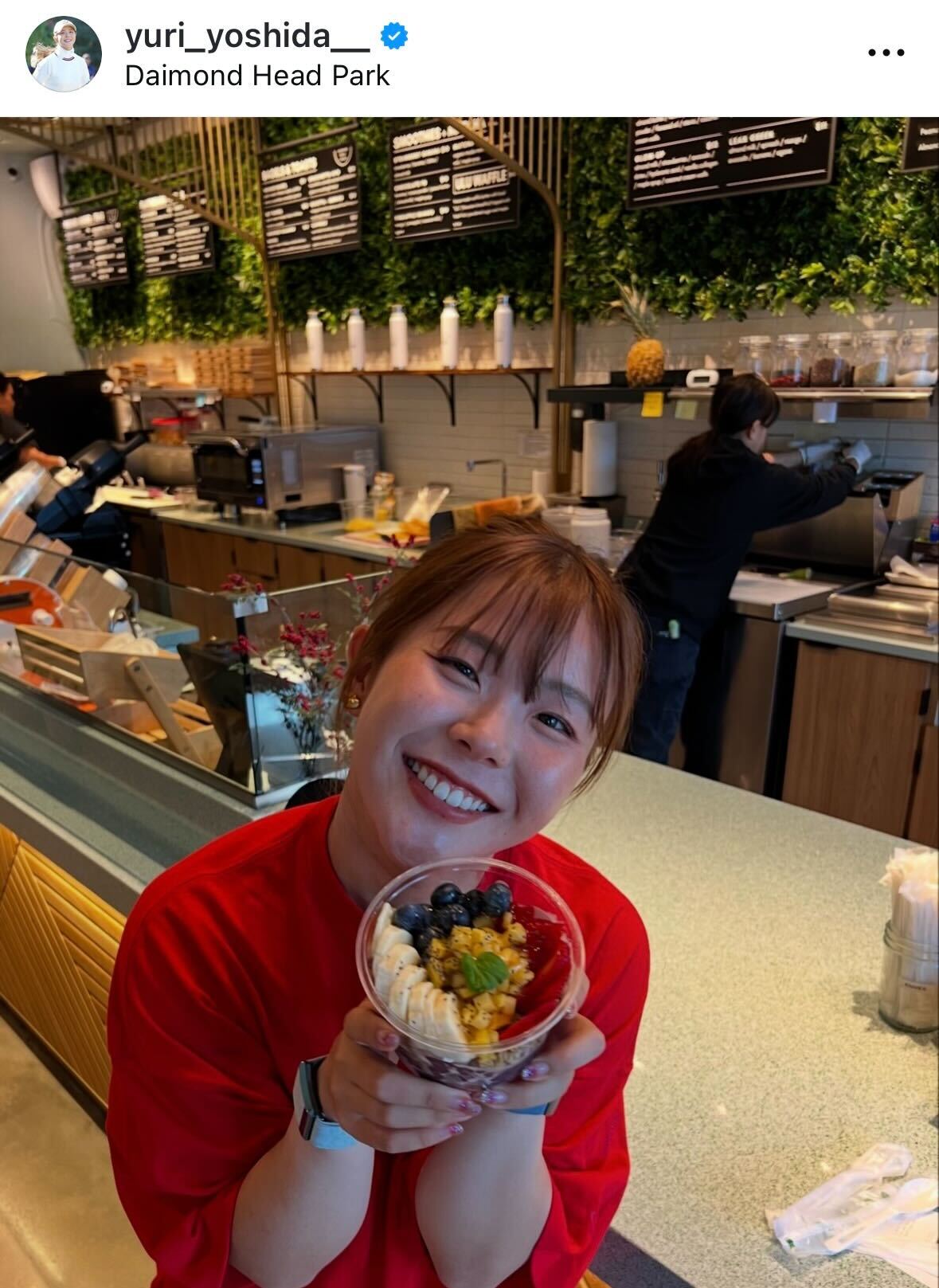 吉田優利のインスタグラムから