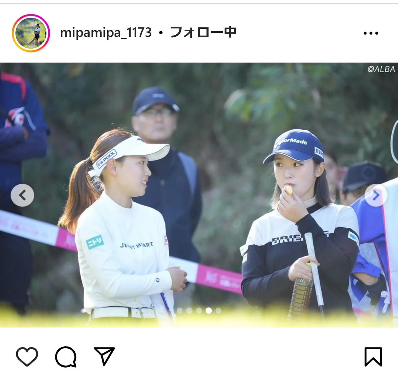 清本美波のインスタグラムから